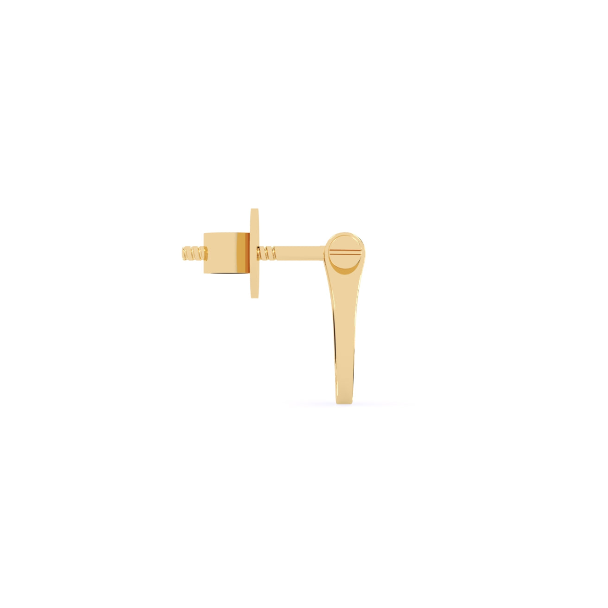 Rose Gold Lab Grown Diamond Lucky Horseshoe Stud Earrings